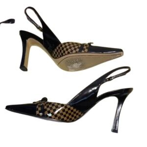 Louis Vuitton Black and Brown Heels